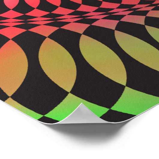 Poster Poster: Rainbow Vertigo: Psychedelic Abstract (Coin)