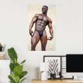 Poster Poster, Sam Addfo, Doigts sur cuisses, SAMSAMJ2 (Bureau à domicile)
