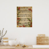 Poster Poster-Sheet Music Art-Deck the Halls (Cuisine)