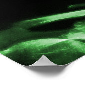 POSTER POSTER- SKELETON DE MUSIQUE X RAY NOIR VERT (Coin)