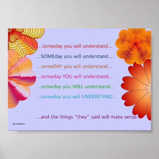 Poster Poster.SOMEDAY2.5 (Devant)