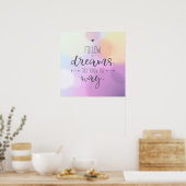 Poster Poster-Suivez vos rêves (Cuisine)