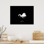 Poster Poster, Swan affamé, Noir & Blanc, Photographie (Cuisine)