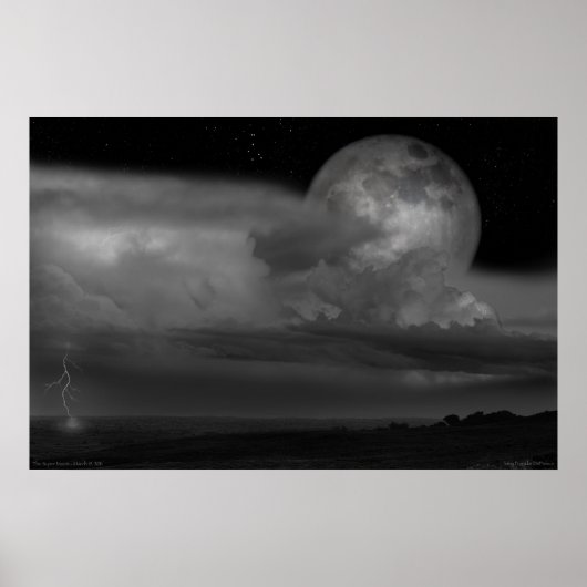 Poster Poster: "The Super Moon" - March 19, 2011 (Devant)