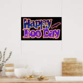 Poster Poster, toile - HAPPY BOO DAY - Halloween (Cuisine)
