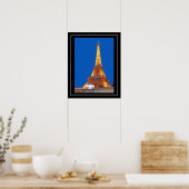 Poster Poster-Tour Eiffel 16" x 20" (Cuisine)