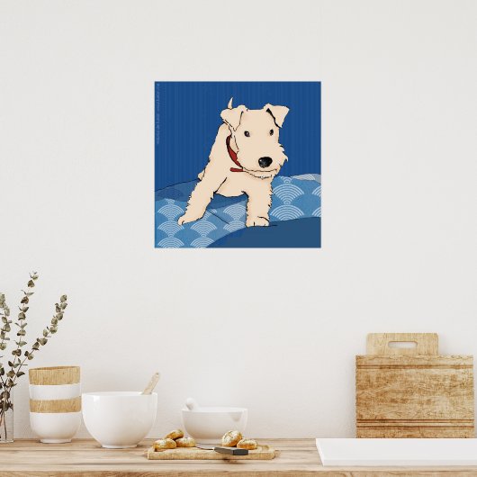 Poster Póster Turrón sobre la cama (Cuisine)