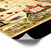 Poster Poster-Vintage Cartes-Jodocus Hondius 43 (Coin)