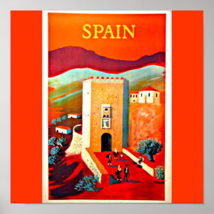 Poster Poster-Vintage voyage Art-Spain 2