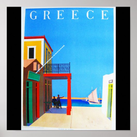 Poster Poster-Vintage voyage-Grèce (Devant)