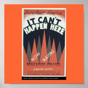 Poster Poster-WPA Chicago-It Can't Happen Here 2