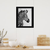Poster Poster-Zebra 20" x 24" (Cuisine)