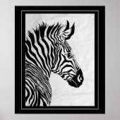 Poster Poster-Zebra 20" x 24" (Devant)