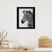 Poster Poster-Zebra 20" x 24" (Cuisine)