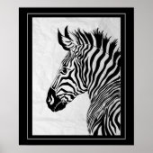 Poster Poster-Zebra 20" x 24" (Devant)