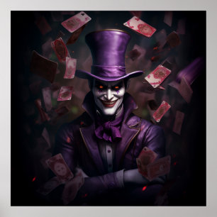 Poster PosterLe Le Joker Malicieux dans les Cartes