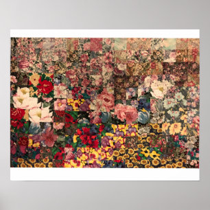 Poster posterposter design de courtepointe aquarelle