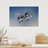 Poster Posters, Art - Gray Mare Carousel Horloge (Cuisine)