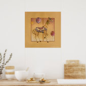 Poster Posters, Imprimés - Carousel Giraffe (Cuisine)