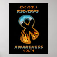 POSTERS...RSD/CRPS - Fire & Ice Ribbon
