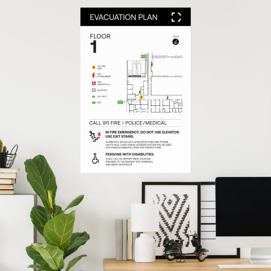 Poster Postes (Bureau à domicile)