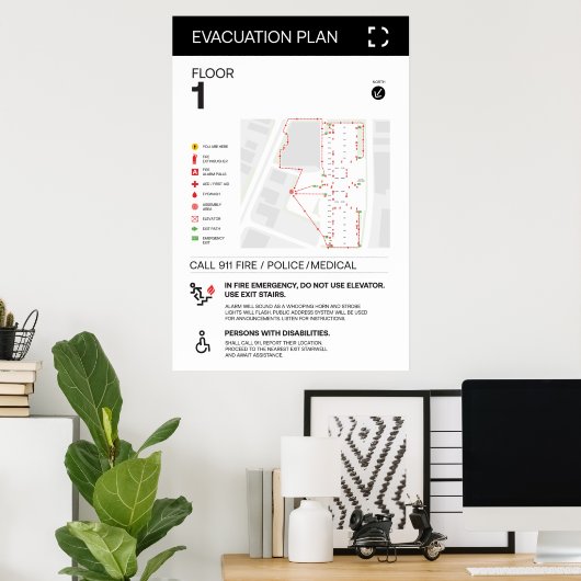 Poster Postes (Bureau à domicile)