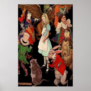 POSTER POSTES - ALICE IN WONDERLAND - PETER NEWELL 1890