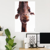 POSTER POSTES COLOSSAL - VISAGE GIRAFFE - PHOTO HUMOUR (Bureau à domicile)