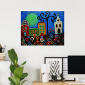 POSTER POSTES DE VILLE MEXICAINS (Bureau à domicile)