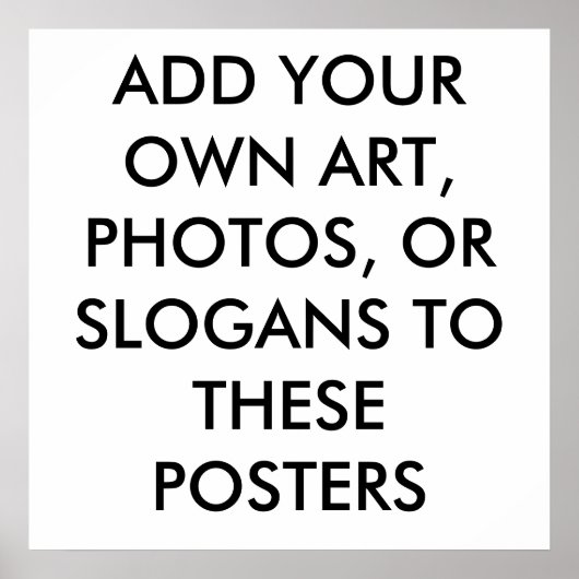 POSTER POSTES PERSONNALISÉS - FAITES VOS PROPRES POSTES - (Devant)