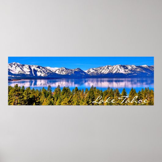 POSTER POSTES PREMIUM DE 36" X 12" PITTORESQUE LAKE TAHOE (Devant)