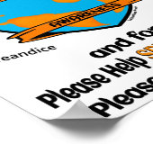 POSTER POSTES...RSD/CRPS - COULEUR DU MONDE ORANGE (Coin)