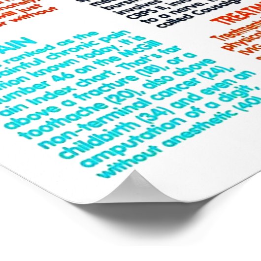 Poster POSTES...RSD/CRPS - Faits (Coin)