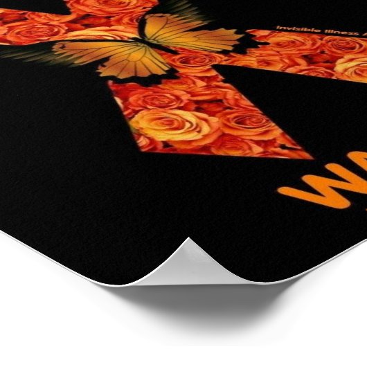 Poster POSTES...RSD/CRPS - Rose orange (Coin)