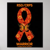 Poster POSTES...RSD/CRPS - Rose orange (Devant)