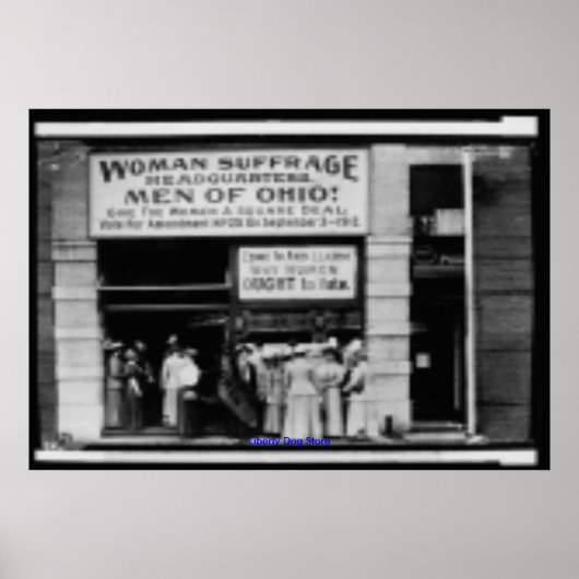 POSTER POSTES - VINTAGE - SIÈGE SOUFFRAGE POUR FEMMES (Devant)