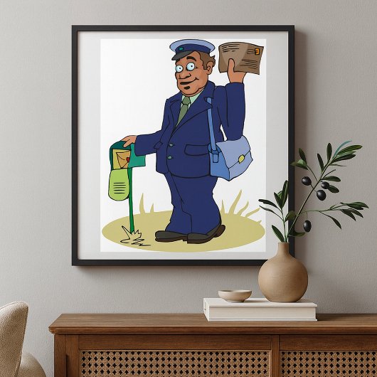 Poster Postie Livrant l'affiche