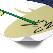 Poster Postie Livrant l'affiche (Coin)