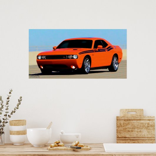 POSTER POSTRE RT DE CHALLENGER DODGE 2012 (Cuisine)