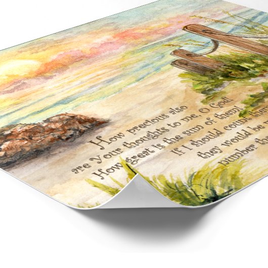 Poster Posts Beach Posts Sunrise-Psalm 139 (Coin)