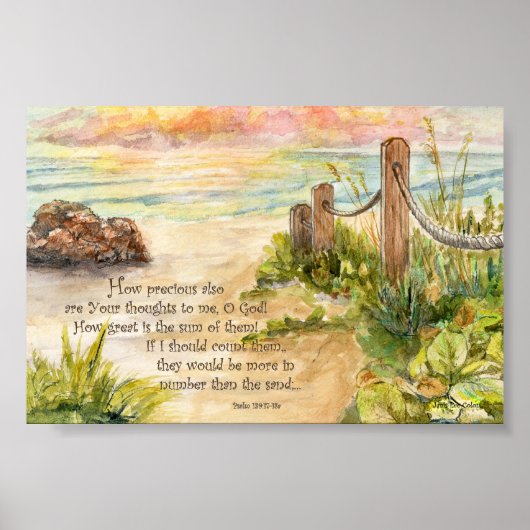 Poster Posts Beach Posts Sunrise-Psalm 139 (Devant)