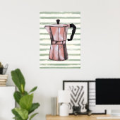 Poster Pot à café rétro (Bureau à domicile)