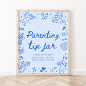 Poster Pot à conseils de garde d'enfants pour Baby Shower
