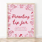 Poster Pot à conseils de parenting pour Baby Shower de la