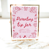 Poster Pot à conseils de parenting pour Baby Shower de la