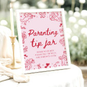 Poster Pot à conseils de parenting pour Baby Shower de la