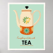 Poster Pot À Thé Du Milieu Du Siècle (Devant)