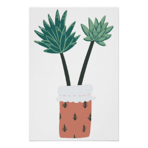 Poster Pot De Cactus Succulent