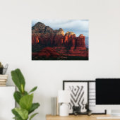 Poster Pot de café nuageux Rock à Sedona Arizona (Bureau à domicile)