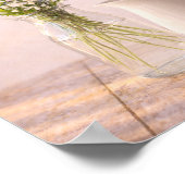 Poster Pot de fleurs sauvages de campagne et pichet en cé (Coin)